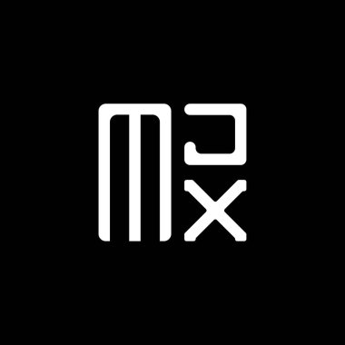 MJX harfli logo vektör tasarımı, MJX basit ve modern logo. MJX lüks alfabe tasarımı  