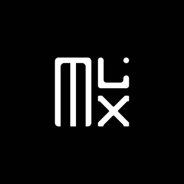 MLX harfli logo vektör tasarımı, MLX basit ve modern logo. MLX lüks alfabe tasarımı  