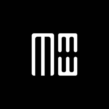 MMW harfli logo vektör tasarımı, MMW basit ve modern logo. MMW lüks alfabe tasarımı  