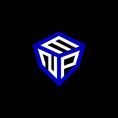 MNP harfi logo vektör tasarımı, MNP basit ve modern logo. MNP lüks alfabe tasarımı  
