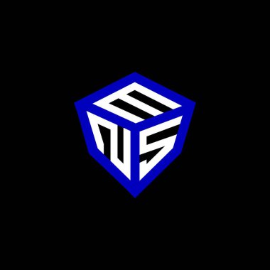 MNS harfli logo vektör tasarımı, basit ve modern MNS logosu. MNS lüks alfabe tasarımı  