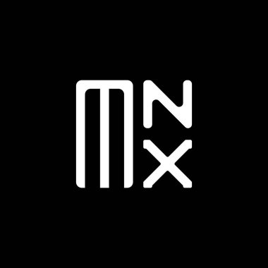 MNX harfli logo vektör tasarımı, MNX basit ve modern logo. MNX lüks alfabe tasarımı  