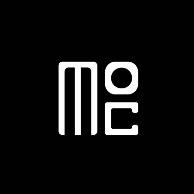 MOC harfi logo vektör tasarımı, MOC basit ve modern logo. MOC lüks alfabe tasarımı  
