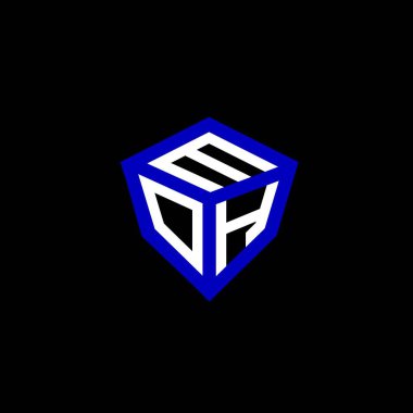 MOH harfi logo vektör tasarımı, MOH basit ve modern logo. MOH lüks alfabe tasarımı  