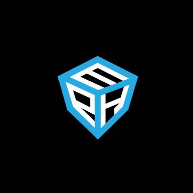 MPH harfli logo vektör tasarımı, MPH basit ve modern logo. MPH lüks alfabe tasarımı  