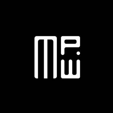 MPW harfli logo vektör tasarımı, MPW basit ve modern logo. MPW lüks alfabe tasarımı  