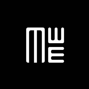 MWE harfli logo vektör tasarımı, MWE basit ve modern logosu. MWE lüks alfabe tasarımı  