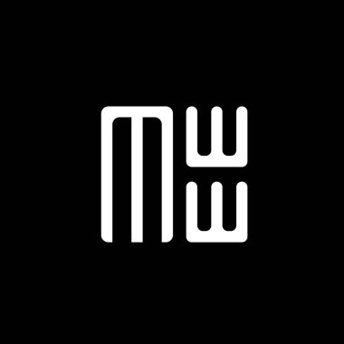 MWW harfli logo vektör tasarımı, basit ve modern logo. MWW lüks alfabe tasarımı  