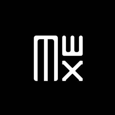 MWX harfli logo vektör tasarımı, MWX basit ve modern logo. MWX lüks alfabe tasarımı  