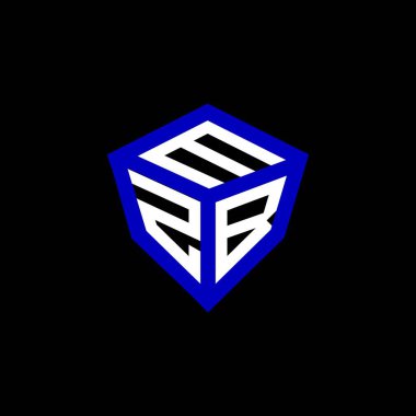 MZB harfli logo vektör tasarımı, MZB basit ve modern logo. MZB lüks alfabe tasarımı  