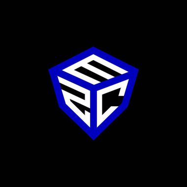 MZC harfli logo vektör tasarımı, MZC basit ve modern logo. MZC lüks alfabe tasarımı  