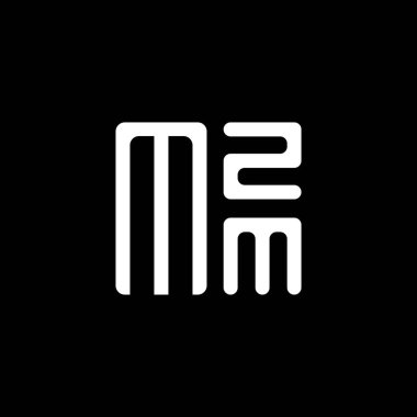 MZM harfli logo vektör tasarımı, MZM basit ve modern logo. MZM lüks alfabe tasarımı  