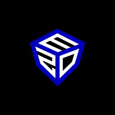 MZO harfli logo vektör tasarımı, MZO basit ve modern logo. MZO lüks alfabe tasarımı  