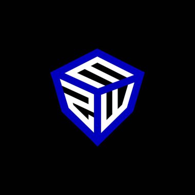MZW harfli logo vektör tasarımı, MZW basit ve modern logo. MZW lüks alfabe tasarımı  