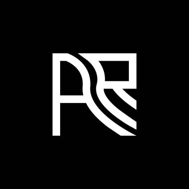 AR harfli logo vektör tasarımı, AR basit ve modern logosu. AR lüks alfabe tasarımı  