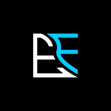 EF harfli logo vektör tasarımı, EF basit ve modern logo. EF lüks alfabe tasarımı  