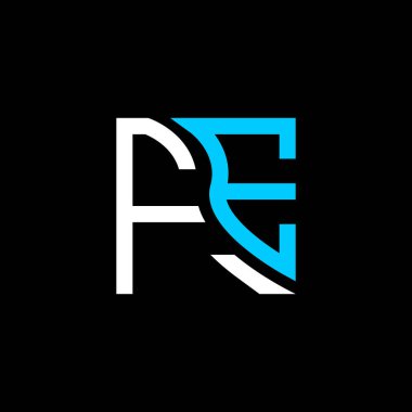 FE harfi logo vektör tasarımı, FE basit ve modern logo. FE lüks alfabe tasarımı  