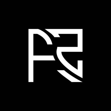 FZ harfli logo vektör tasarımı, FZ basit ve modern logo. FZ lüks alfabe tasarımı  