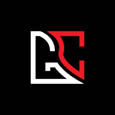 GC harfi logo vektör tasarımı, GC basit ve modern logo. GC lüks alfabe tasarımı  