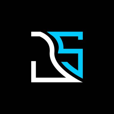 JS harfli logo vektör tasarımı, JS basit ve modern logo. JS lüks alfabe tasarımı  