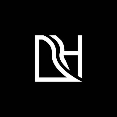 OH harfli logo vektör tasarımı, basit ve modern logo. Lüks alfabe dizaynı  