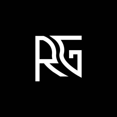 RG harfli logo vektör tasarımı, RG basit ve modern logo. RG lüks alfabe tasarımı  