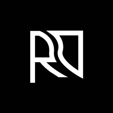 RO harfli logo vektör tasarımı, RO basit ve modern logo. RO lüks alfabe tasarımı  