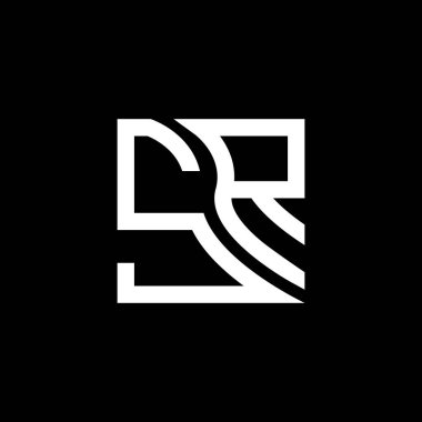 SR harfli logo vektör tasarımı, SR basit ve modern logo. SR lüks alfabe tasarımı  
