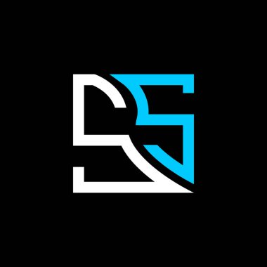 SS harfli logo vektör tasarımı, SS basit ve modern logosu. SS lüks alfabe tasarımı  