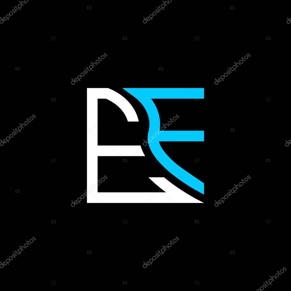 EF letter logo vector design, EF simple and modern logo. EF luxurious alphabet design