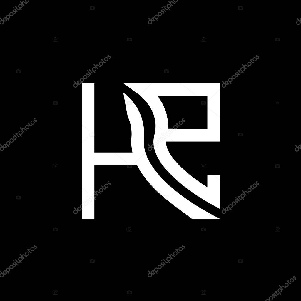 HP letter logo vector design, HP simple and modern logo. HP luxurious alphabet design
