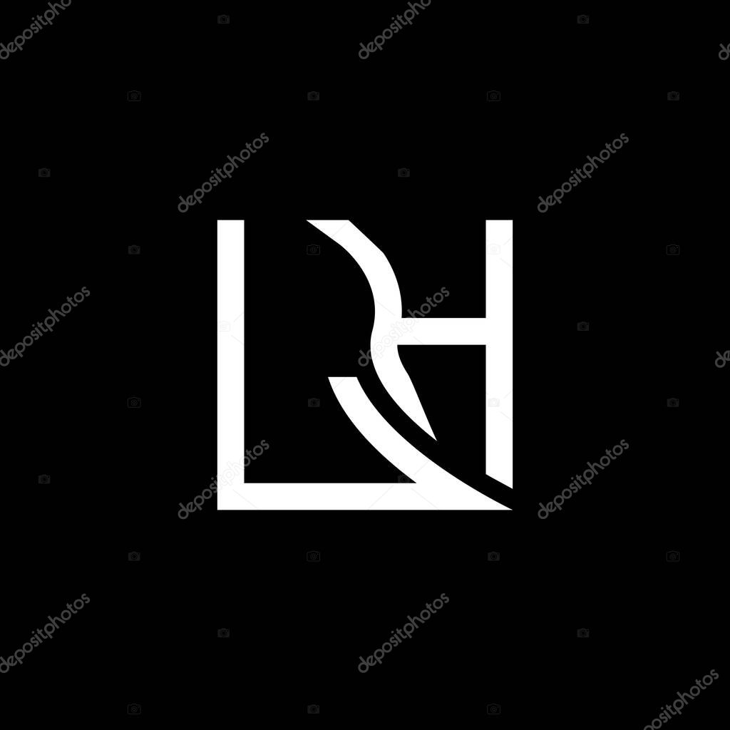 LH letter logo vector design, LH simple and modern logo. LH luxurious alphabet design