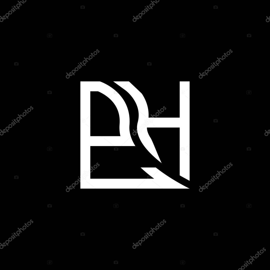 PH letter logo vector design, PH simple and modern logo. PH luxurious alphabet design