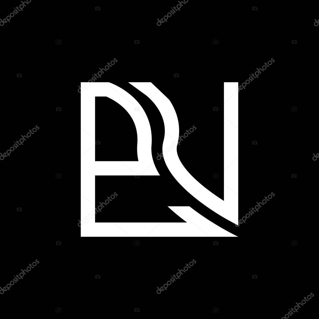 PU letter logo vector design, PU simple and modern logo. PU luxurious alphabet design