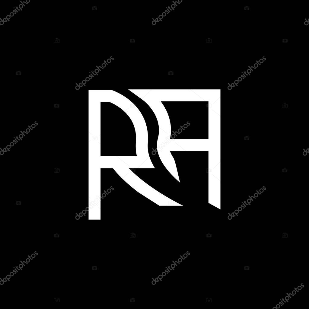 RA letter logo vector design, RA simple and modern logo. RA luxurious alphabet design