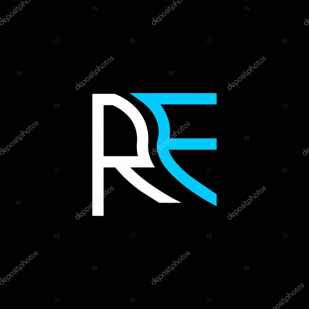 RF letter logo vector design, RF simple and modern logo. RF luxurious alphabet design