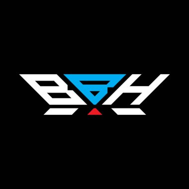BBH harfli logo vektör tasarımı, BBH basit ve modern logosu. BBH lüks alfabe tasarımı  