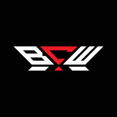 BCW harfli logo vektör tasarımı, BCW basit ve modern logo. BCW lüks alfabe tasarımı  