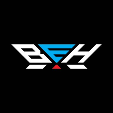 BEH harfli logo vektör tasarımı, BEH basit ve modern logosu. BEH lüks alfabe tasarımı  