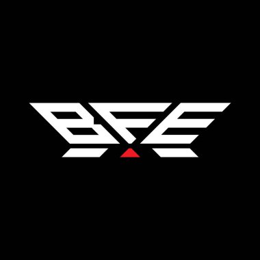 BFE harfli logo vektör tasarımı, BFE basit ve modern logo. BFE lüks alfabe tasarımı  