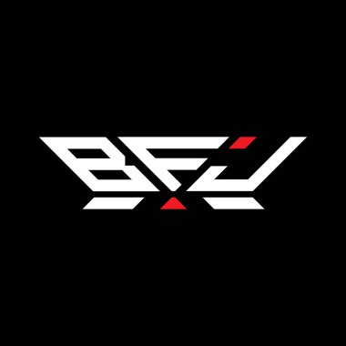 BFJ harfli logo vektör tasarımı, BFJ basit ve modern logo. BFJ lüks alfabe tasarımı  