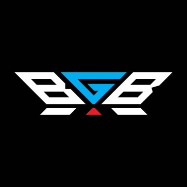 BGB harfli logo vektör tasarımı, BGB basit ve modern logo. BGB lüks alfabe tasarımı  