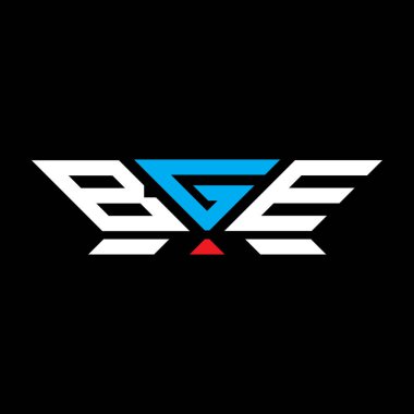 BGE harfli logo vektör tasarımı, BGE basit ve modern logo. BGE lüks alfabe tasarımı  