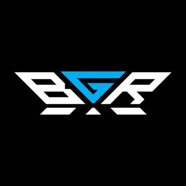 BGR harfli logo vektör tasarımı, BGR basit ve modern logo. BGR lüks alfabe tasarımı  