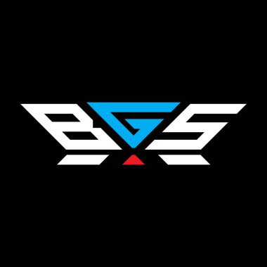 BGS harfli logo vektör tasarımı, BGS basit ve modern logo. BGS lüks alfabe tasarımı  