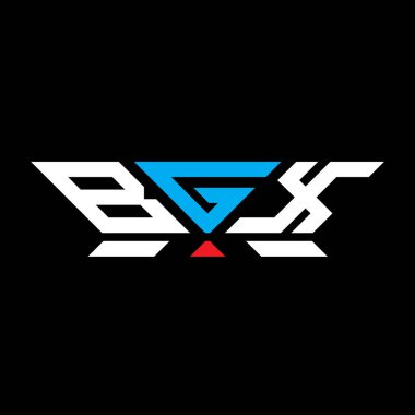 BGX harfli logo vektör tasarımı, BGX basit ve modern logo. BGX lüks alfabe tasarımı  