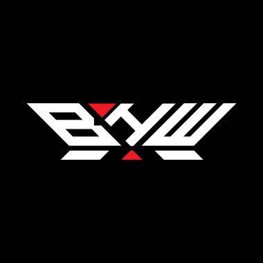 BHW harfli logo vektör tasarımı, BHW basit ve modern logo. BHW lüks alfabe tasarımı  