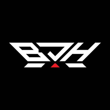 BJH harfli logo vektör tasarımı, BJH basit ve modern logo. BJH lüks alfabe tasarımı  