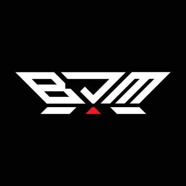 BJM harfli logo vektör tasarımı, BJM basit ve modern logo. BJM lüks alfabe tasarımı  
