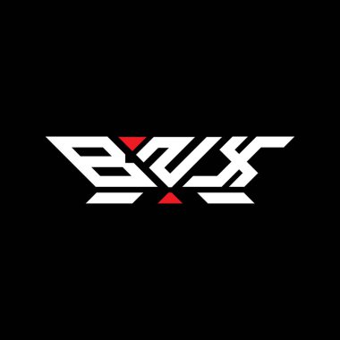 BNX harfli logo vektör tasarımı, BNX basit ve modern logo. BNX lüks alfabe tasarımı  